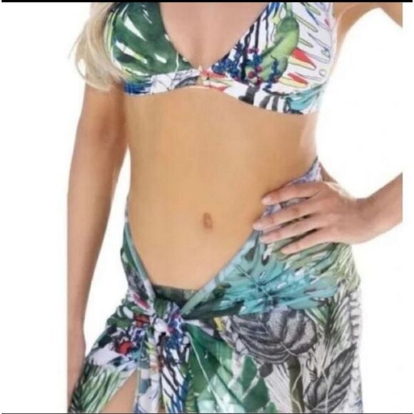 Swiminista Christian Lacroix  Short Sarong Jardín exo chic print ONLY sarong !! - Picture 1 of 8